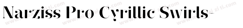 Narziss Pro Cyrillic Swirls字体转换